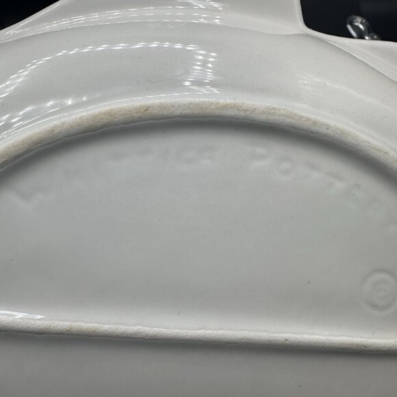 Whittier Pottery Vintage 1979 Fish Platter White Ceramic Coastal Decor Retro - Picture 9 of 11